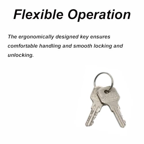 Emergency Release Lock Kit, Secure Universal Garage Door Opener Reliable Anti-Theft Emergency Disconnect Release Key Lock with 2 Keys for Garage, Roller Shutter, Storehouse — view 3