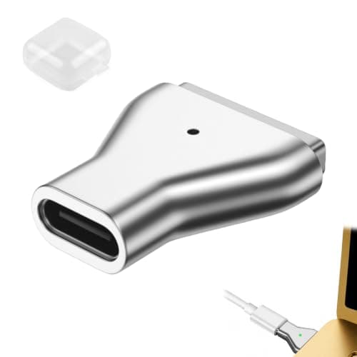USB-C to Magnetic Adapter for MacBooks, for Magsaf Connector Type C to Magsaf2 T-Head, 100W PD Fast Charging Converter for MacBooks Air Pro 2013-2015