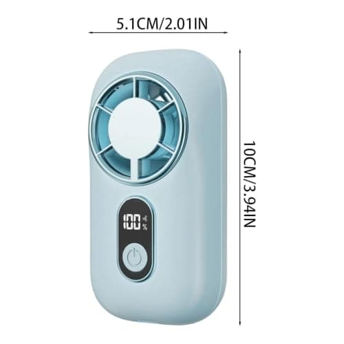 Small Handheld Fan - 1200Mah Silent Desk Ventilation Tool Rechargeable Fan — view 6