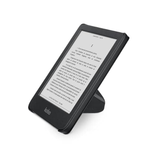 Kobo Clara Colour/BW SleepCover Case, Black, Vegan Leather — view 2