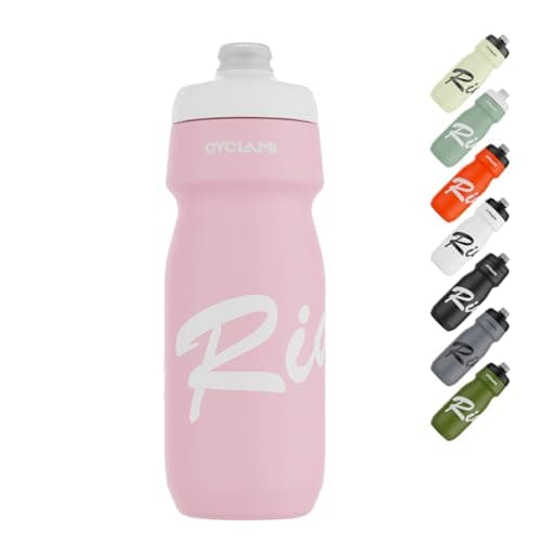 Bicycle Water Bottles, 650 ml, Lightweight, BPA-Free, Leak-Proof, Squeeze Cycling Bottle for Cycling, Fitness, Hiking, Swimming (Pink)