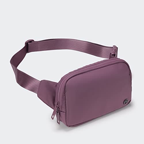 Pander Belt Bag Large 2L, Nylon Fanny Pack Purse for Women and Men with Adjustable Strap, Purple Lavender, L, Solid — view 3
