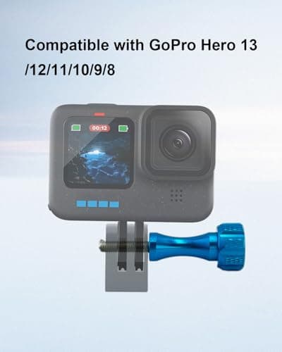 SEYUGOPTI Blue Aluminum Thumb Screw Set with Wrench for GoPro Hero 8-13 — view 2