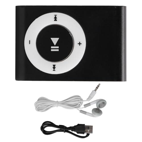 LUCKDANO budget-friendly Players Portable Portable Digital Music Media Player MP3 with Back Clip & Earphone, Lightweight Aluminum, 5-Hour Battery Life, Expandable Up to 8GB, Ideal for Sports & (Black) — view 5
