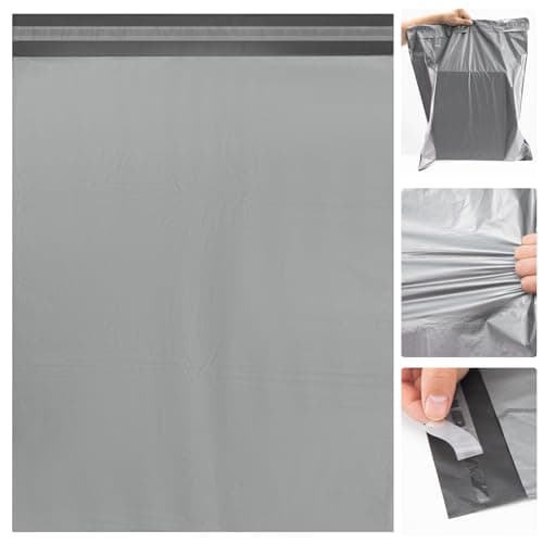 WISYOK 17"×24" Parcel Bags, 12 Pack, 65 Microns Heavy-Duty, Grey — view 4