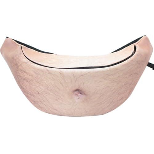 Unisex Water Resistant Waist Pack with Real 3D Printing, Beige