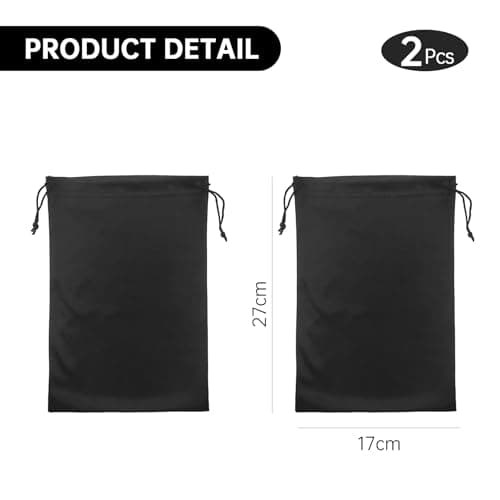 ChainYao 2-Pack Goggle Pouch - Microfiber Lens Protection Bags for Ski Goggles, Swimming Glasses & Safety Eyewear (Waterproof & Scratch-Resistant) — view 2