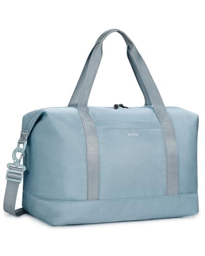 ECOHUB Ryanair Cabin Bags 40x30x20, 24L Underseat Hand Luggage Bag, Foldable Carry On Bag with Removable Wet Pocket, Water-Resistant Overnight Hospital Weekend Bag for Women, Grey (Patent Pending)
