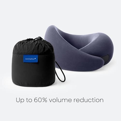 Ostrichpillow GO Travel Pillow, 360° Memory Foam support, Soft & Washable — view 5