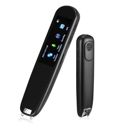 HuuppHip Scan Reader Pen with OCR Technology, 112 Language Translator, 12 O