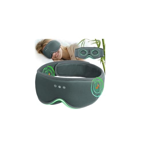 MUSICOZY Breathable Organic Bamboo Cotton Sleep Mask Headphones