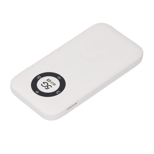 Omquot Portable WiFi Device with Mobile 5G Hotspot for Use on the Move Suitable for 16 High Speed Devices (White) — view 2