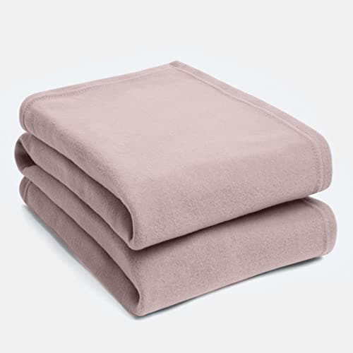 150cm Lightweight Yoga Fleece Blanket (Dusty Rose)