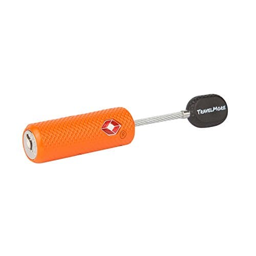 2-Pack TSA Approved Luggage Locks with Keys for Travel | Flexible, Ultra Secure Mini Key Padlocks Made from Zinc Alloy | Luggage Locks | TSA Locks | Orange — view 4