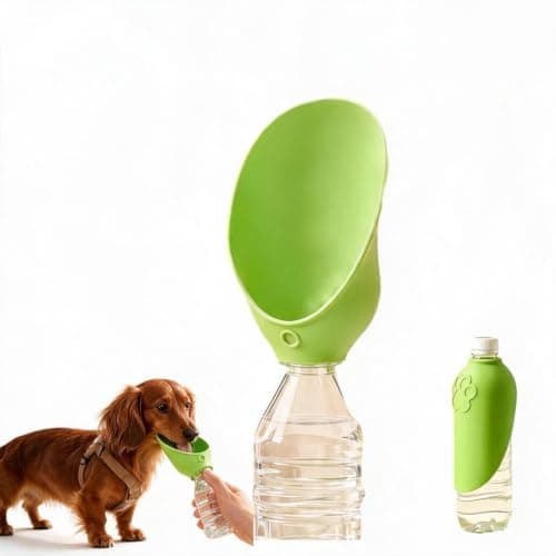 Dog Drinking Bottle Portable Silicone Drinking Cap For Bottles Dogs