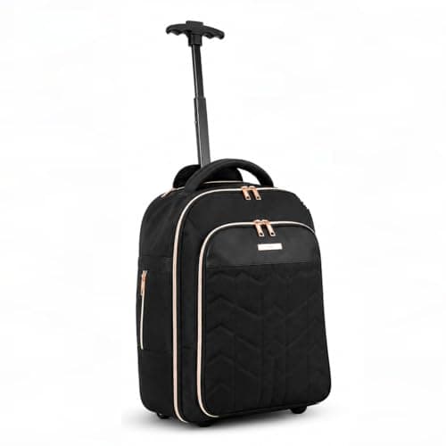 Bordlite 2-in-1 Backpack + Holdall on Wheels 50x38x25cm - 47L, Overhead Cabin Bag for British Airways, Jet2 & More – Travel Rucksack with Straps, Trolley Handle & Lightweight Holdall Design