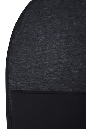 Mountain Warehouse Thermal Mummy Sleeping Bag Liner -220cmX85cmX51cm, Stretchy Knit Travel Sheet - For Spring Summer Black — view 2