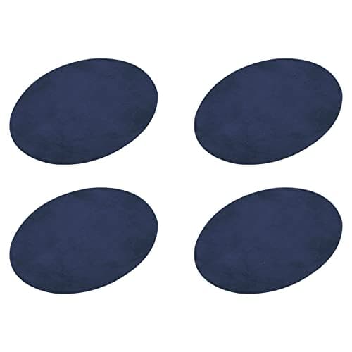sourcing map Elbow Knee Iron-on Fabric Patches Repair Patches Oval Turquoise Blue for Clothing Repair Crafts Repair Kit Backpack Shoes Decoration Pack of 4