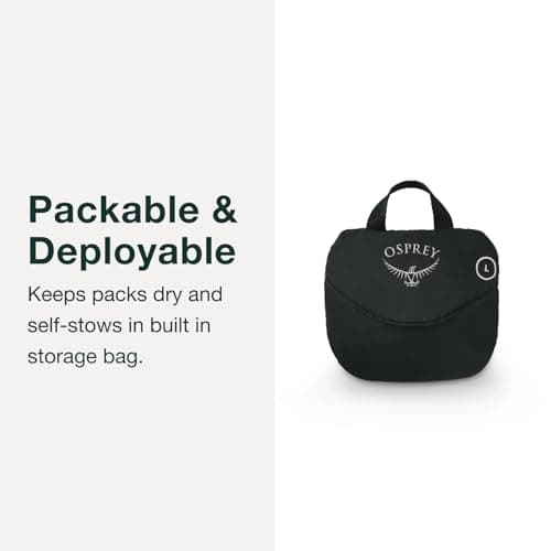 Osprey Ultralight Backpack Raincover Large, Black — view 3