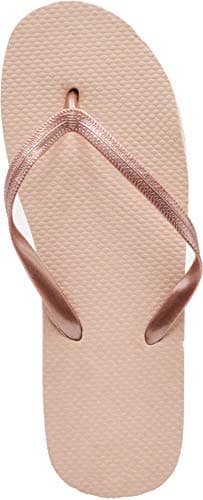 Wholesale Flip Flops, 48 Pairs, Many Colors, Men Women Kids, Wedding, Beach, Pool Party, Bulk Pack Slippers, Rose Gold, One Size — view 3