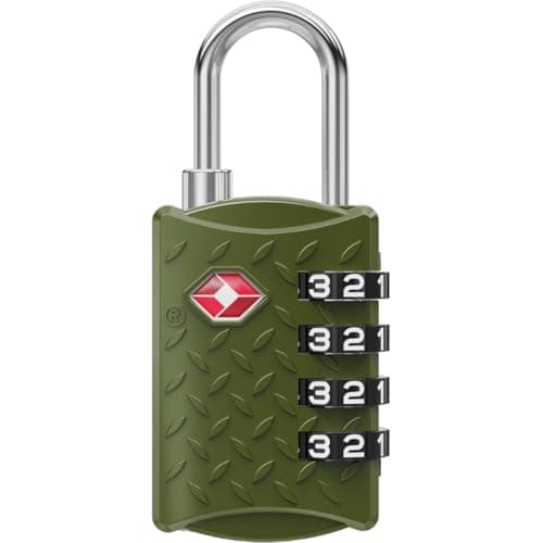 NovLock TSA Padlock for Suitcases, TSA Approved Luggage Locks for Travel