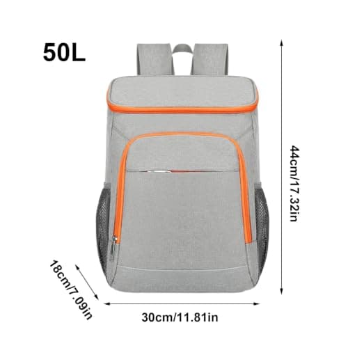 Insulated Backpack Cooler with Reflective Strip Waterproof — view 5