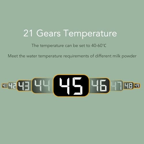 VGEBY Portable Bottle Warmer with Adjustable Temperature (Green) — view 4