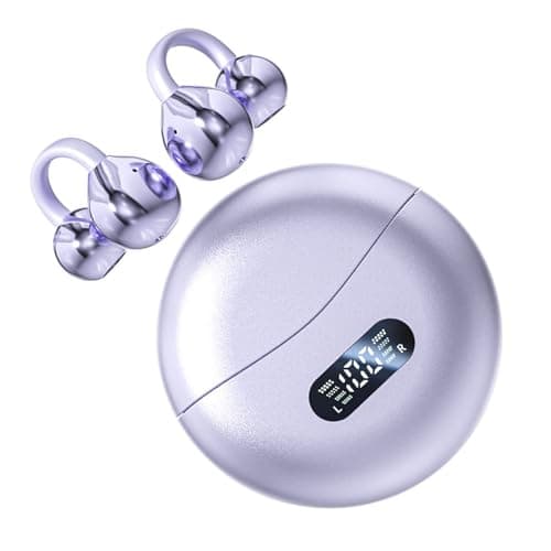 Cryfokt AI Language Translation Earbuds Translator Device Lightweight Portable Earbuds for Travel Business Learning, Supports 144 Languages (Purple) — view 4