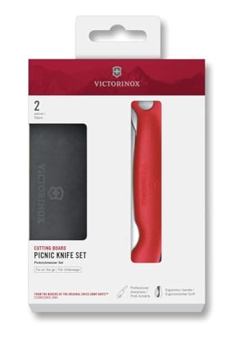 Victorinox Swiss Army Knife Foldable Picnic Knife and Cutting Board Set
