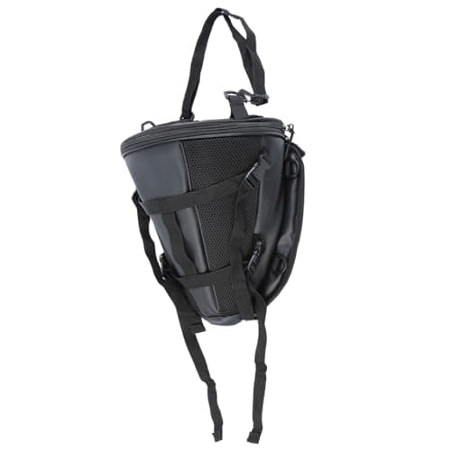 H-YEEU Motorcycle Rear Seat Bag Waterproof Pannier Rack Bag Tank Bag PU Leather Motorcycle Luggage Tail — view 3