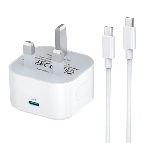 Google Pixel Fast Charger for Google Pixel 10/10 Pro/10 Pro XL/10 Pro Fold/9/9 Pro/9 Pro XL/9 Pro Fold/8 Pro/8/8A/7A/7/7 Pro/6A/6/6 Pro/5/iPhone 17 16 15/Samsung,25W USB Type C Plug and Charging Cable