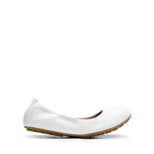 DREAM PAIRS Women's Ballet Dressy Flats Foldable Shoes,White,7 — view 4