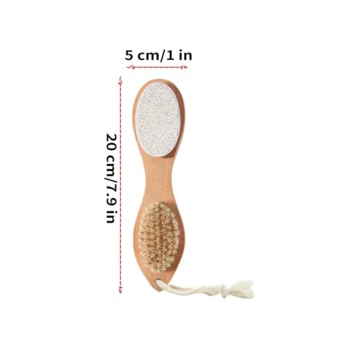 Callus Remover for Feet Wood Handle Comfortable Scrubber — view 2