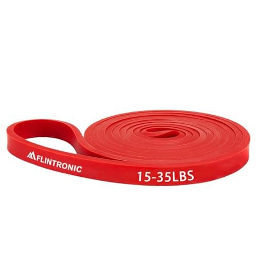 Flintronic Resistance Bands, Exercise Bands, Pull Up Bands for Unisex, Workout Bands for Home, Gym, Stretch Mobility, Muscle Toning, Yoga, Strength Training（15-35 LBS）