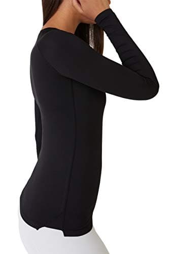 TCA Super Thermal Top Women - Ladies Thermal Vest - Thermals Womens - Ski Base Layer Women - Workout Tops for Cold Weather - Black Rock, S — view 3