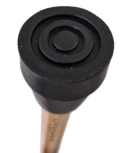TAMAKA® Gents Handcrafted Scorched Handle Wooden Derby Cane With Collar Walking Stick Mens Ladies - 94cm (37") — view 6