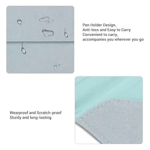 Pissente Magnetic E Reader Sleeve Case for Kindle Scribe 10.2 Inch & Elipsa 10.3 Inch with Microfiber Leather Slim Lightweight Shockproof Anti Scratch Anti Drop (Light Blue) — view 5