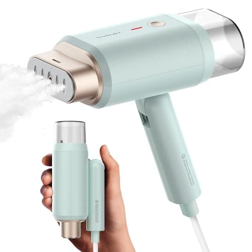 Newbealer Portable Handheld Clothes Steamer, Green
