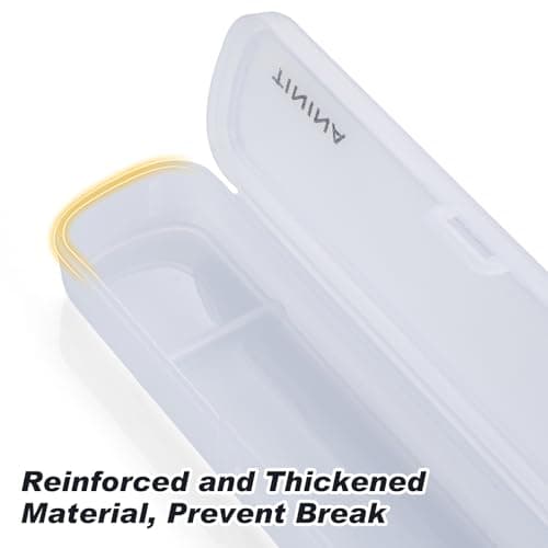 Camping Cutlery Set with Case, 4-Piece Stainless Steel Portable Travel Utensils, Reinforced Case with Snap-Lock Closure, Lunch Box for Camping Work School, Fork Spoon Knife, Dishwasher Safe, Silver — view 4