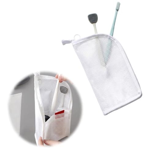 Freestanding Travel Toiletry Bag Large Waterproof Makeup Organizer (White) — view 4