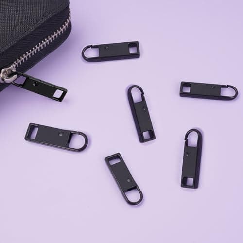 Deoward Zipper Pull Replacement Metal Zipper Handle Mend Tab Repair (6 PCS) — view 4