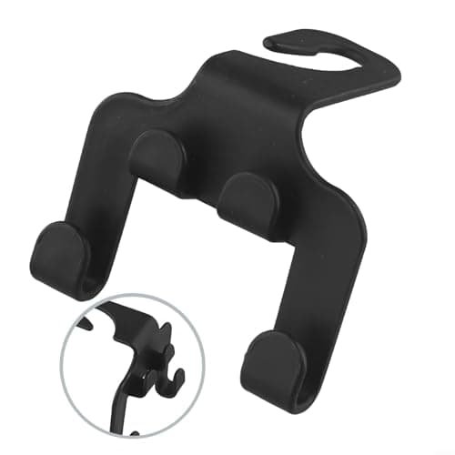 Startbuymore Multi Functional Car Hooks With Phone Holder 4 Pack ABS Headrest Accessory For Organizing Essentials During Travel — view 3