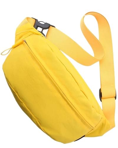 Bum Bag Women Crossbody Belt Bag, Water Resistant Nylon Sling Fanny Pack