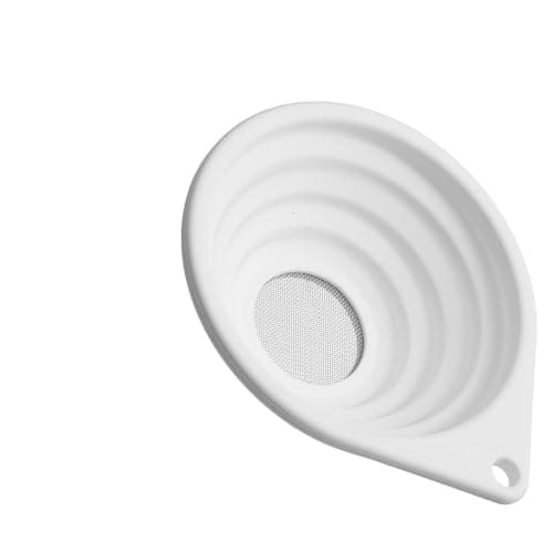 Chsoejuf 9cm Small Foldable Silicone Funnel Strainer Ultra Fine 40-Mesh