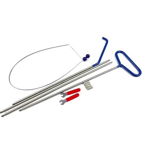 QiDAi Car Door Opening Kit, Lock Pick Tools with Air Wedge, Long Reach Rod Set for Auto Lockout Emergency,Pro Car Picking Kit for Locksmith and Car Repair (A Car Bag) — view 2