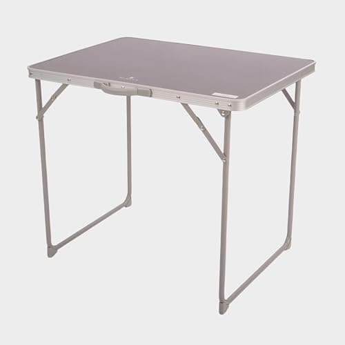 Hi-Gear Folding Picnic Table, MDF Top, Anodised Steel Frame, 70x50x62cm, with Carry Bag, Lightweight, Portable, for Camping, Festivals, Outdoor Use (Grey) — view 4