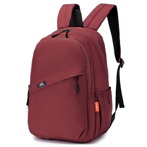 BAGZY 40x30x15cm Underseat Cabin Bag Luggage Waterproof Travel Backpack Under Seat Hand Luggage 40 x 30 x 15 British Airways jet2 Laptop Rucksack 14 Inch Lightweight Small Daypack for Work Dark red