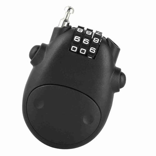 3 Digit Combination Pram Lock, Cow Shape Pushchair Security Code Lock with 90cm Cable, Compact Stroller & AntiTheft Password Lock for Baby Gear (Black) — view 6