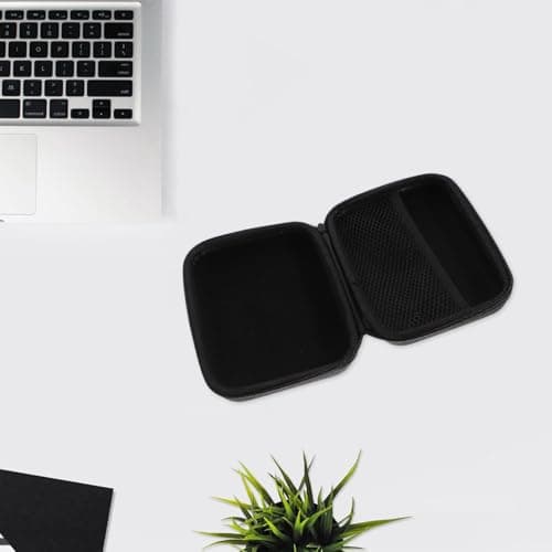 Ipetboom Back to School Hard Drive Carry Case and Data Cable Organizer Made of Sturdy Eva Material Protective Zipper Design, Portable Organizer for USB Cables and Tablets during Business Black — view 5