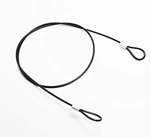 Sevrwell 35 inches Stainless Steel Tether Lanyard for GoPro Hero Max/9/8/7/6/5/4/3+/3(3PCS),SJ4000,Xiaomi Yi 4K, DJI OSMO Action Cameras, Black — view 2